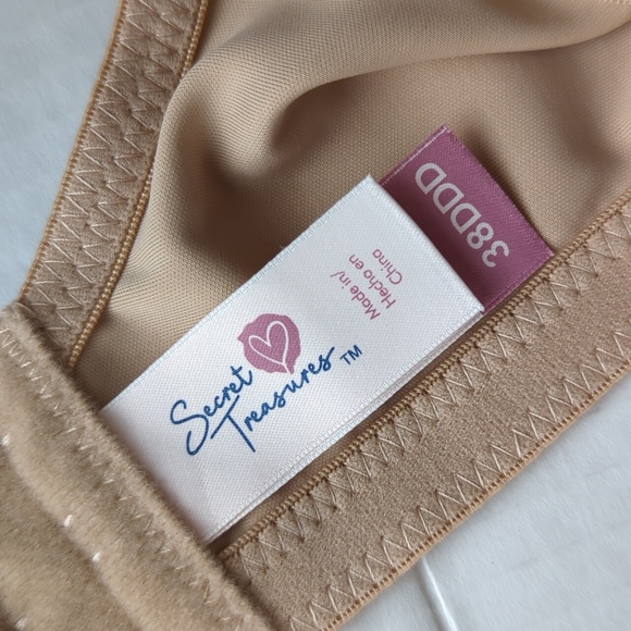 Secret Treasures Underwire Padded Bra 38DDD Beige - Picture 2 of 16